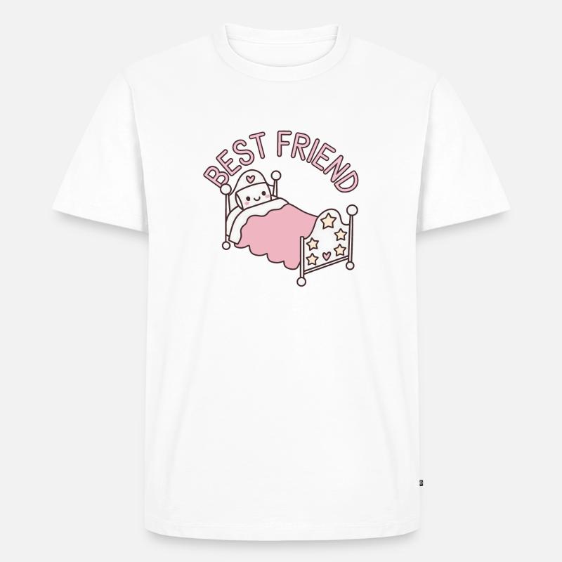 Bester Freund - Männer Premium Bio T-Shirt - Weiß