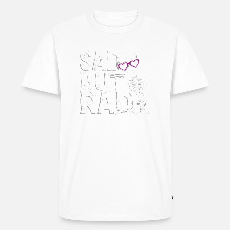 Melancholie mit Stil - Männer Premium Bio T-Shirt - Weiß