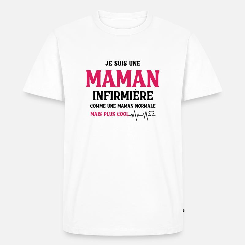 Ich bin eine Krankenschwester - Männer Premium Bio T-Shirt - Weiß