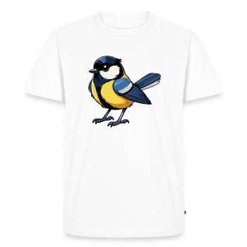 Great - Men's Premium Organic T-Shirt - white - Front - Nico (187cm)