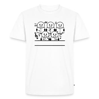 Bannière de chœur - T-shirt Premium bio Homme - blanc - Devant - Nico (187cm)