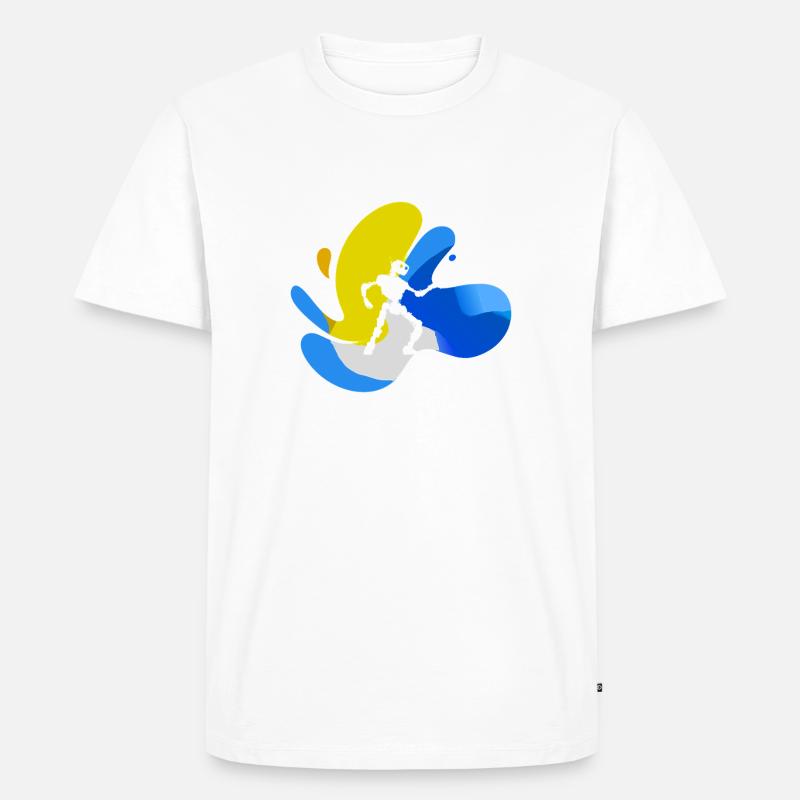 Robotik Informatik - Männer Premium Bio T-Shirt - Weiß