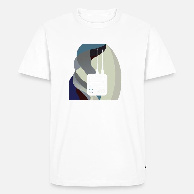 Amateurfunk Funktechnik Copy - Männer Premium Bio T-Shirt - Weiß