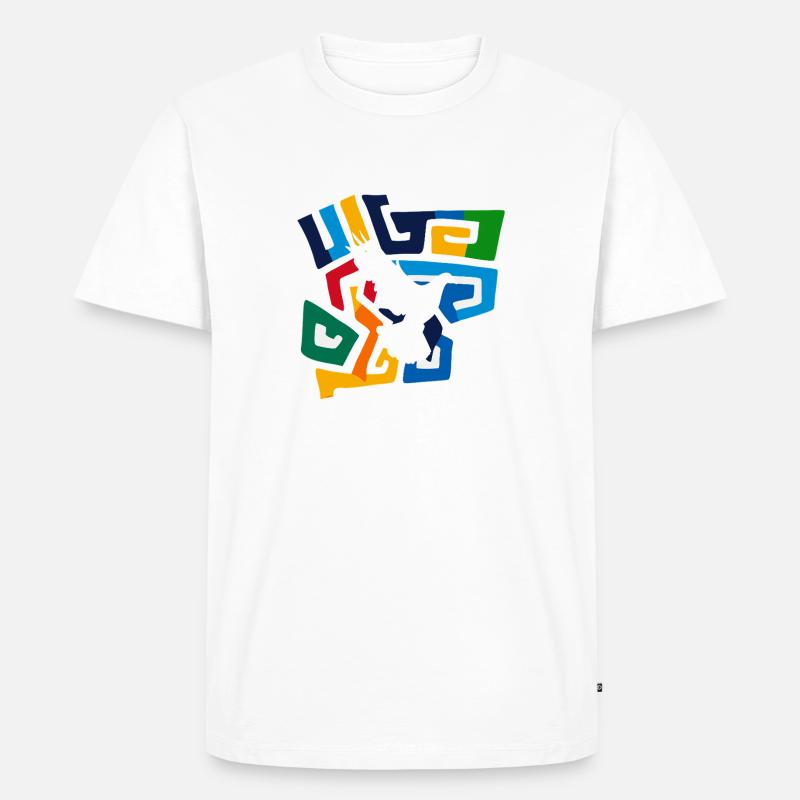 Tauben Peacezeichen - Männer Premium Bio T-Shirt - Weiß