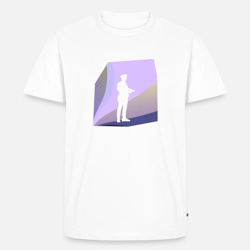 Polizei Polizeiarbeit Verbrechensbekaempfung - Männer Premium Bio T-Shirt - Weiß