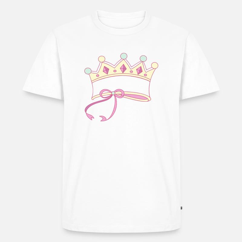 Couronne inscriptible - T-shirt Premium bio Homme - blanc