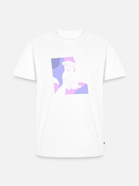 Mops Koeter Bulldogge - Männer Premium Bio T-Shirt - Weiß