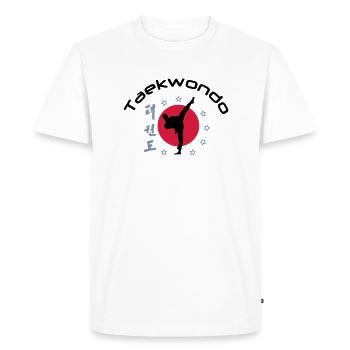 taekwondo_3 - Men's Premium Organic T-Shirt - white - Front - Nico (187cm)