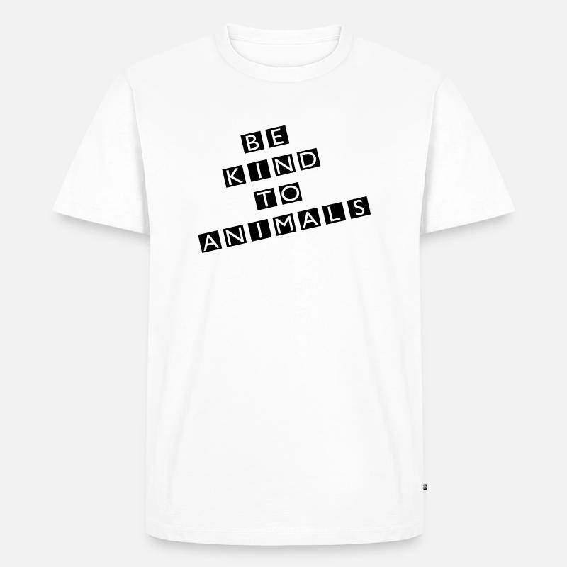Vegetarier - Männer Premium Bio T-Shirt - Weiß