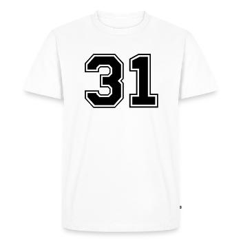 31 - T-shirt Premium bio Homme - blanc - Devant - Nico (187cm)