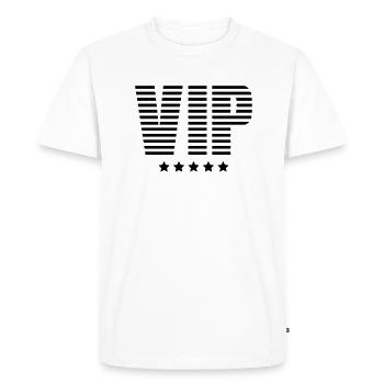 vip___f1 - T-shirt Premium bio Homme - blanc - Devant - Nico (187cm)