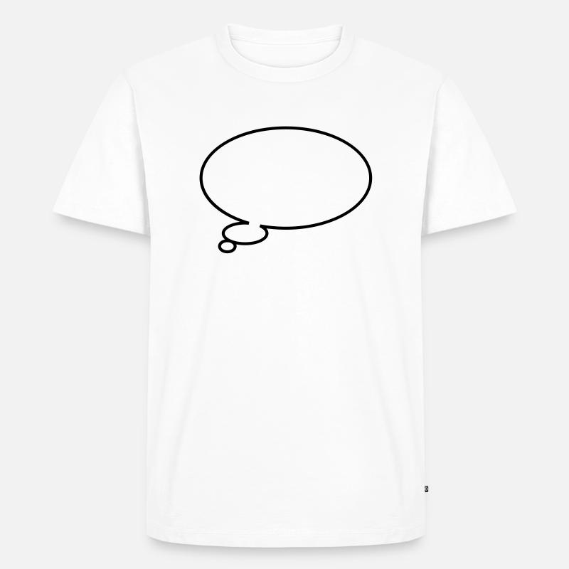 Thinking bubble - Männer Premium Bio T-Shirt - Weiß
