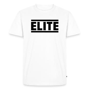 elite_f1 - Men's Premium Organic T-Shirt - white - Front - Nico (187cm)