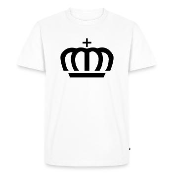 Crown - T-shirt Premium bio Homme - blanc - Devant - Nico (187cm)