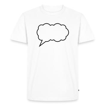 cloud bubble - Men's Premium Organic T-Shirt - white - Front - Nico (187cm)