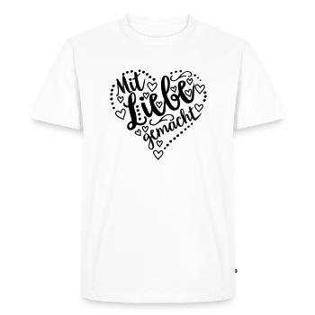 Bébé - T-shirt Premium bio Homme - blanc - Devant - Nico (187cm)