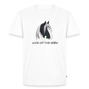 Une veine de cocu - T-shirt Premium bio Homme - blanc - Devant - Nico (187cm)