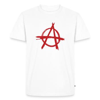 Anarchie - T-shirt Premium bio Homme - blanc - Devant - Nico (187cm)