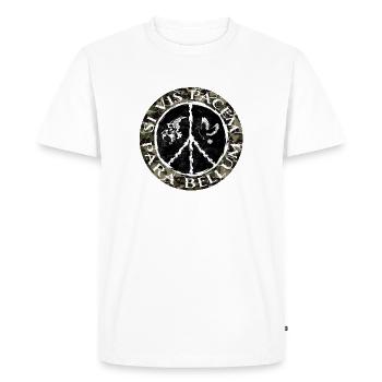 Design pour la paix - T-shirt Premium bio Homme - blanc - Devant - Nico (187cm)