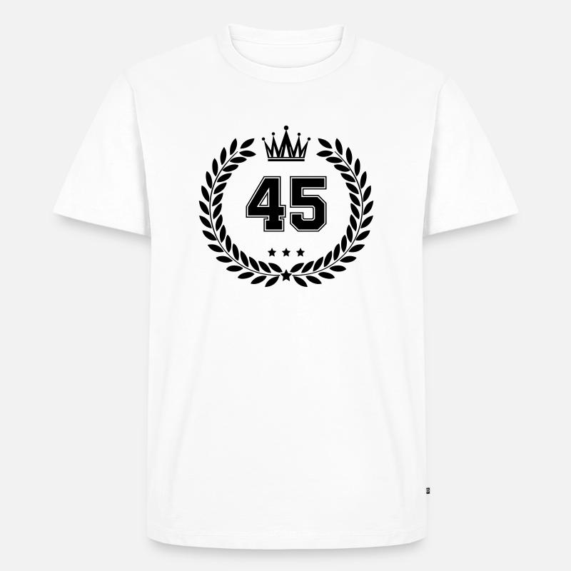 wappen 45 - Männer Premium Bio T-Shirt - Weiß