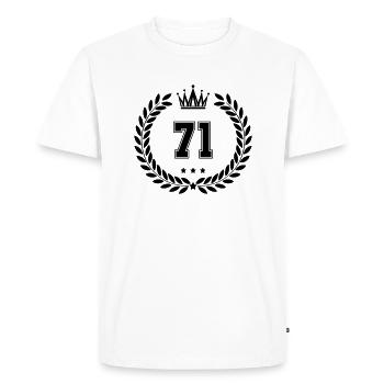 Armoiries 71 - T-shirt Premium bio Homme - blanc - Devant - Nico (187cm)