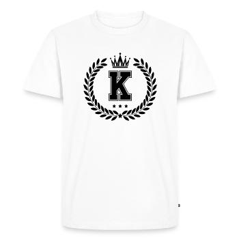 Armer K - T-shirt Premium bio Homme - blanc - Devant - Nico (187cm)