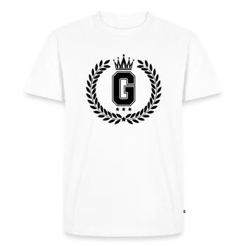 Blasons G - T-shirt Premium bio Homme - blanc - Devant - Nico (187cm)