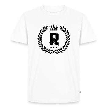 Armer R - T-shirt Premium bio Homme - blanc - Devant - Nico (187cm)