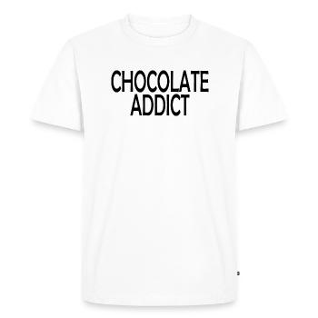 chocolat chocolat - T-shirt Premium bio Homme - blanc - Devant - Nico (187cm)