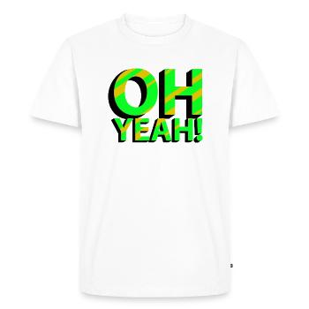 OH OUI! - T-shirt Premium bio Homme - blanc - Devant - Nico (187cm)