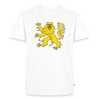 aveyron coat of arms royal lion - Men's Premium Organic T-Shirt - white - Front - Nico (187cm)