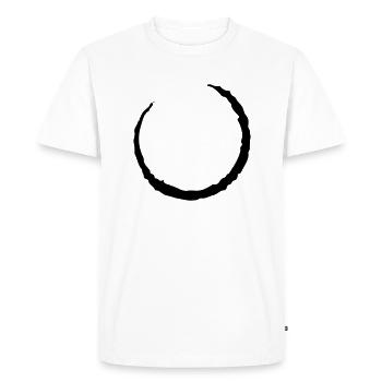 Cercle - T-shirt Premium bio Homme - blanc - Devant - Nico (187cm)