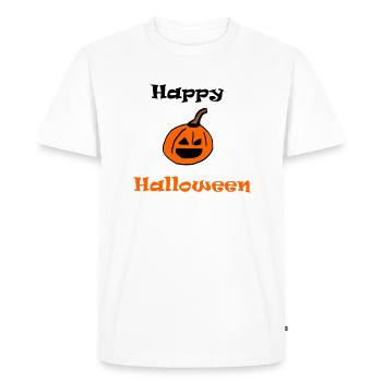 Joyeux halloween - T-shirt Premium bio Homme - blanc - Devant - Nico (187cm)