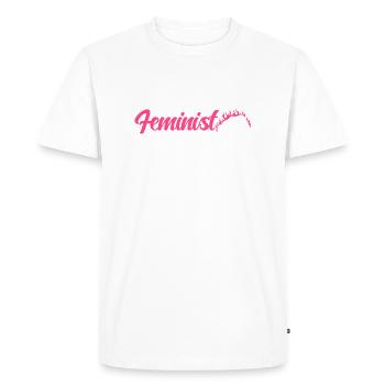 Autonomisation de l’égalité des sexes F - T-shirt Premium bio Homme - blanc - Devant - Nico (187cm)