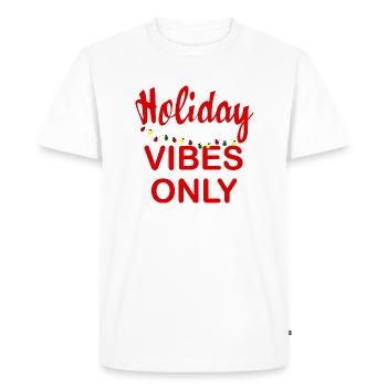 Ambiance vacances seulement Noel - T-shirt Premium bio Homme - blanc - Devant - Nico (187cm)
