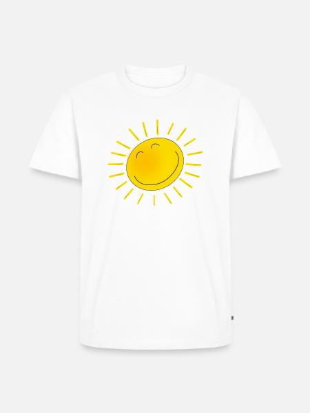 friendly sun - Men's Premium Organic T-Shirt - white