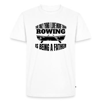 Rowing Rowing Team Rowing Rowing Club - Men's Premium Organic T-Shirt - white - Front - Nico (187cm)