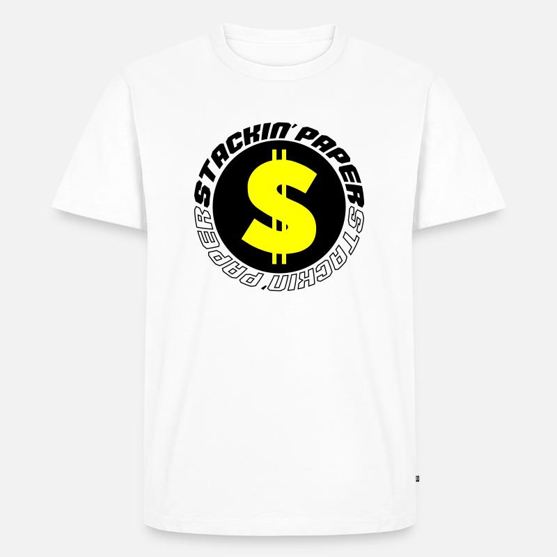 stackin paper 002 - Men's Premium Organic T-Shirt - white