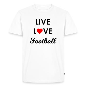 Fußball Soccer - T-shirt Premium bio Homme - blanc - Devant - Nico (187cm)