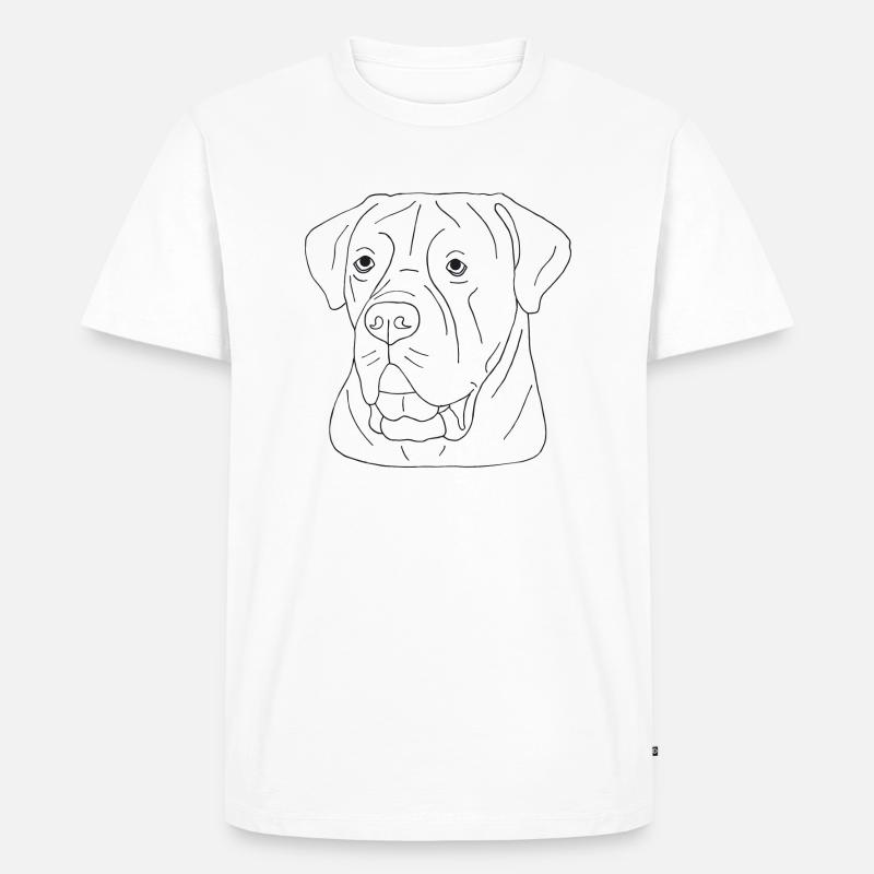 Cane Corso - Männer Premium Bio T-Shirt - Weiß