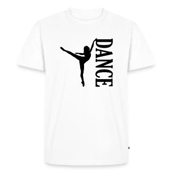 Danse Musique de danse - T-shirt Premium bio Homme - blanc - Devant - Nico (187cm)