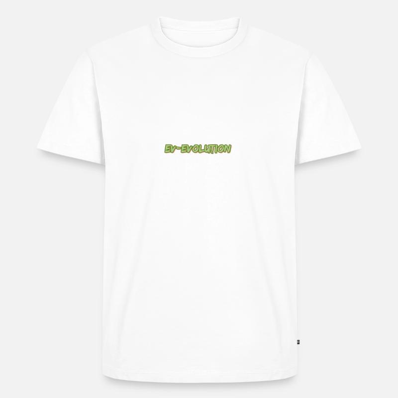 Ev- Evolution - Männer Premium Bio T-Shirt - Weiß