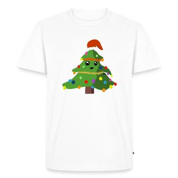 Sapin de Noël - T-shirt Premium bio Homme - blanc - Devant - Nico (187cm)