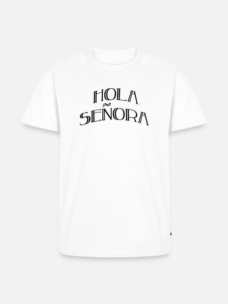 Hola seniora - Männer Premium Bio T-Shirt - Weiß