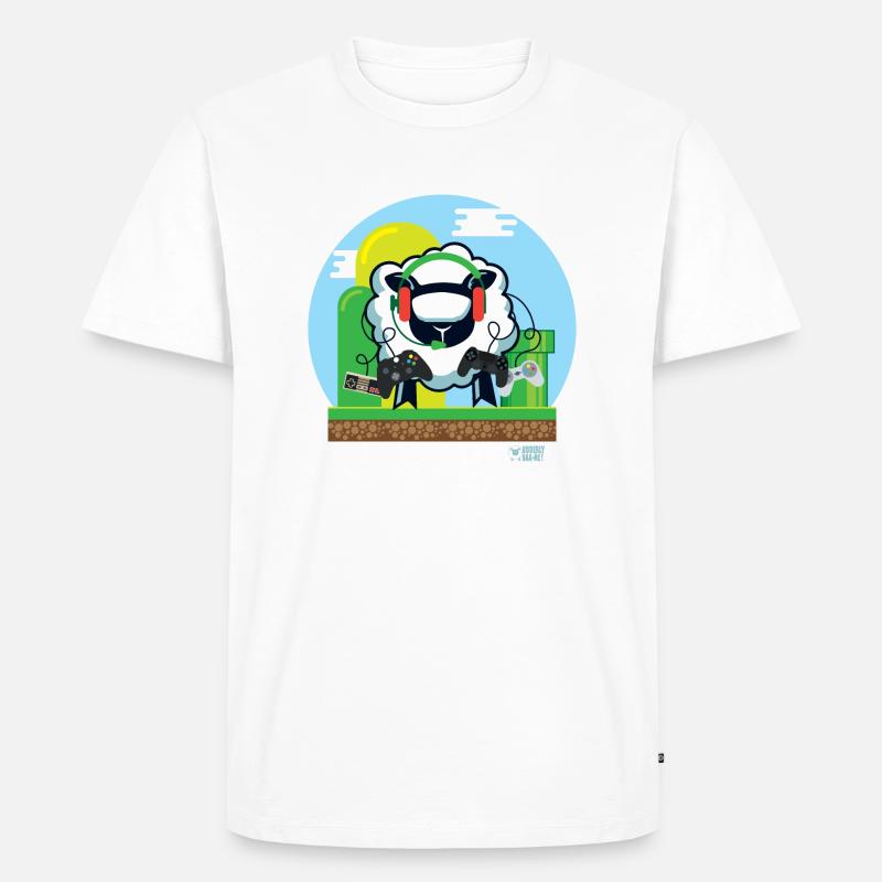 Mögen wir Gaming? - Männer Premium Bio T-Shirt - Weiß