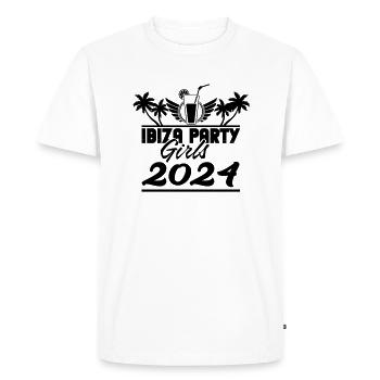Filles de la fête d’Ibiza 2024 - T-shirt Premium bio Homme - blanc - Devant - Nico (187cm)