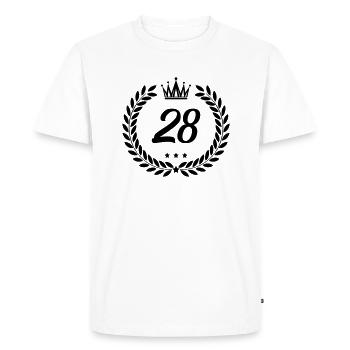 blason 28 - T-shirt Premium bio Homme - blanc - Devant - Nico (187cm)