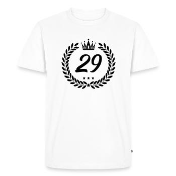 coat of arms 29 - Men's Premium Organic T-Shirt - white - Front - Nico (187cm)