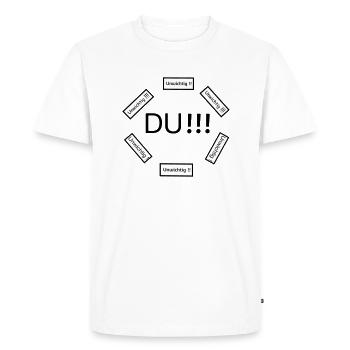 You are important - Men's Premium Organic T-Shirt - white - Front - Nico (187cm)
