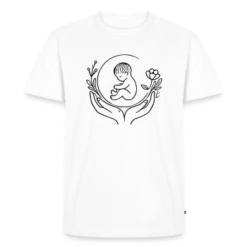 Bébé - T-shirt Premium bio Homme - blanc - Devant - Nico (187cm)